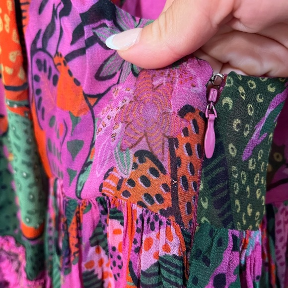 FARM Rio Pink and Green Maxi Dress - Picture 11 of 13